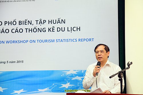 Phó Tổng cục trưởng TCDL Nguyễn Quốc Hưng phát biểu tại hội nghị